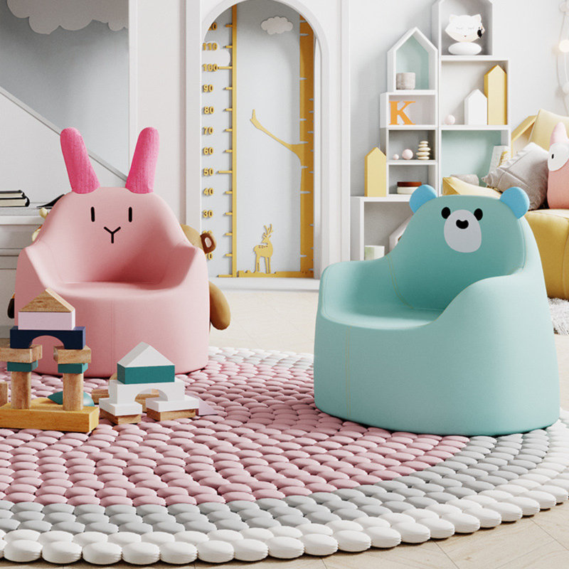 Canapé pour enfants et tout-petits Cozy Bunny, Bleu