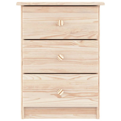 Veloute 13.8'' W Solid Wood Nightstand