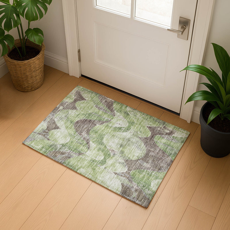 Tapis tourbillon Maag AMF1786 lavable à la machine de qualité supérieure, Rectangle 1 pi 8 po x 2 pi 6 po