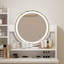 Ensemble coiffeuse avec tabouret et miroir Willodine-1320393833