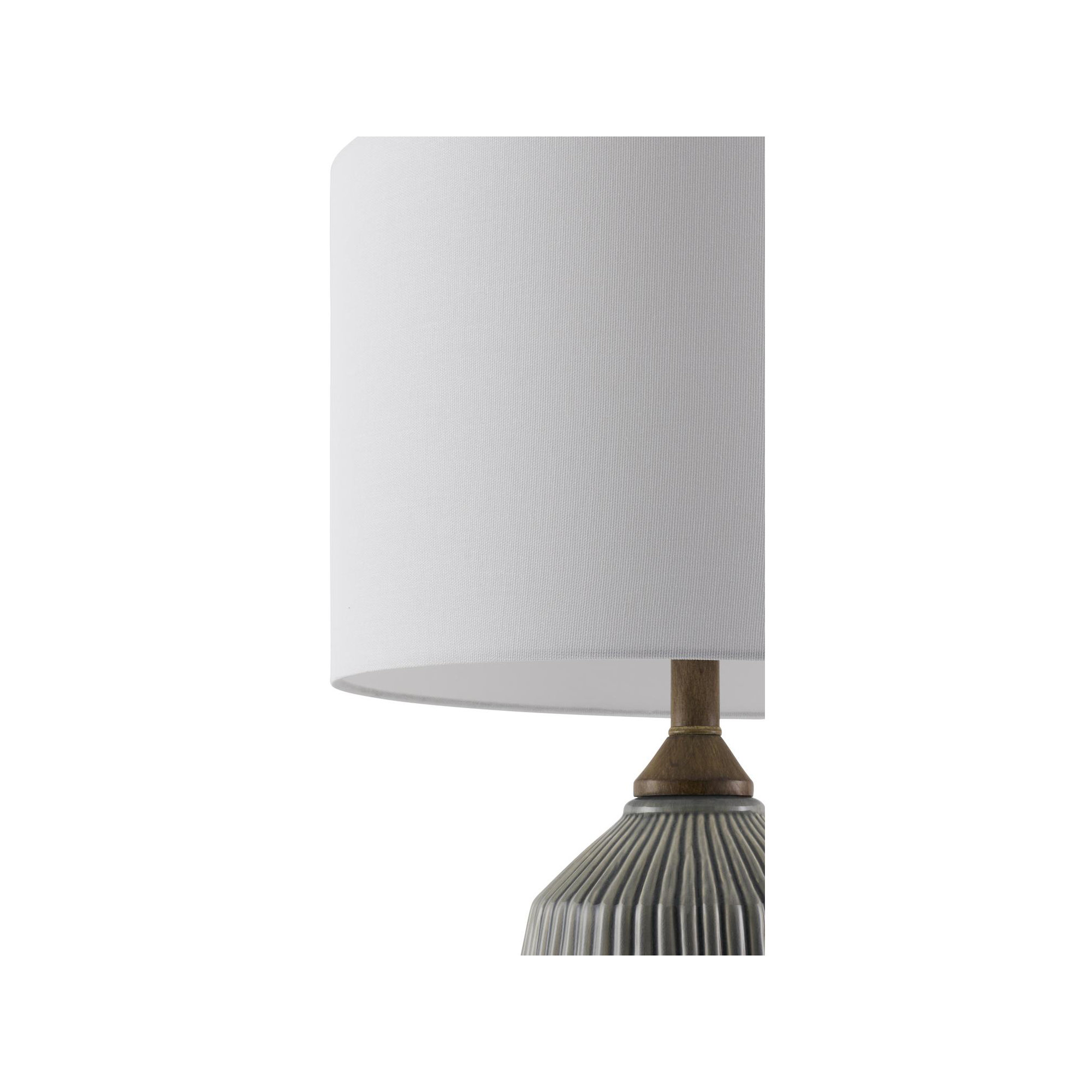 Teasley Ceramic Table Lamp, White