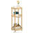 Small Round Side Table with Charging Station, 3-Tier Round Bamboo End Table-114314033