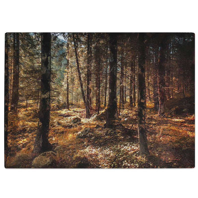 Tempered Glass Within the Woods Chopping Board, 39 cm W x 28.5 cm L