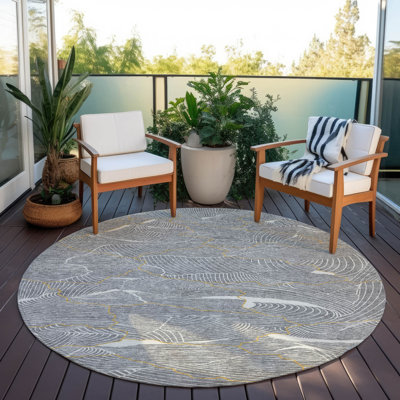 Tapis intérieur / extérieur gris Sahari 