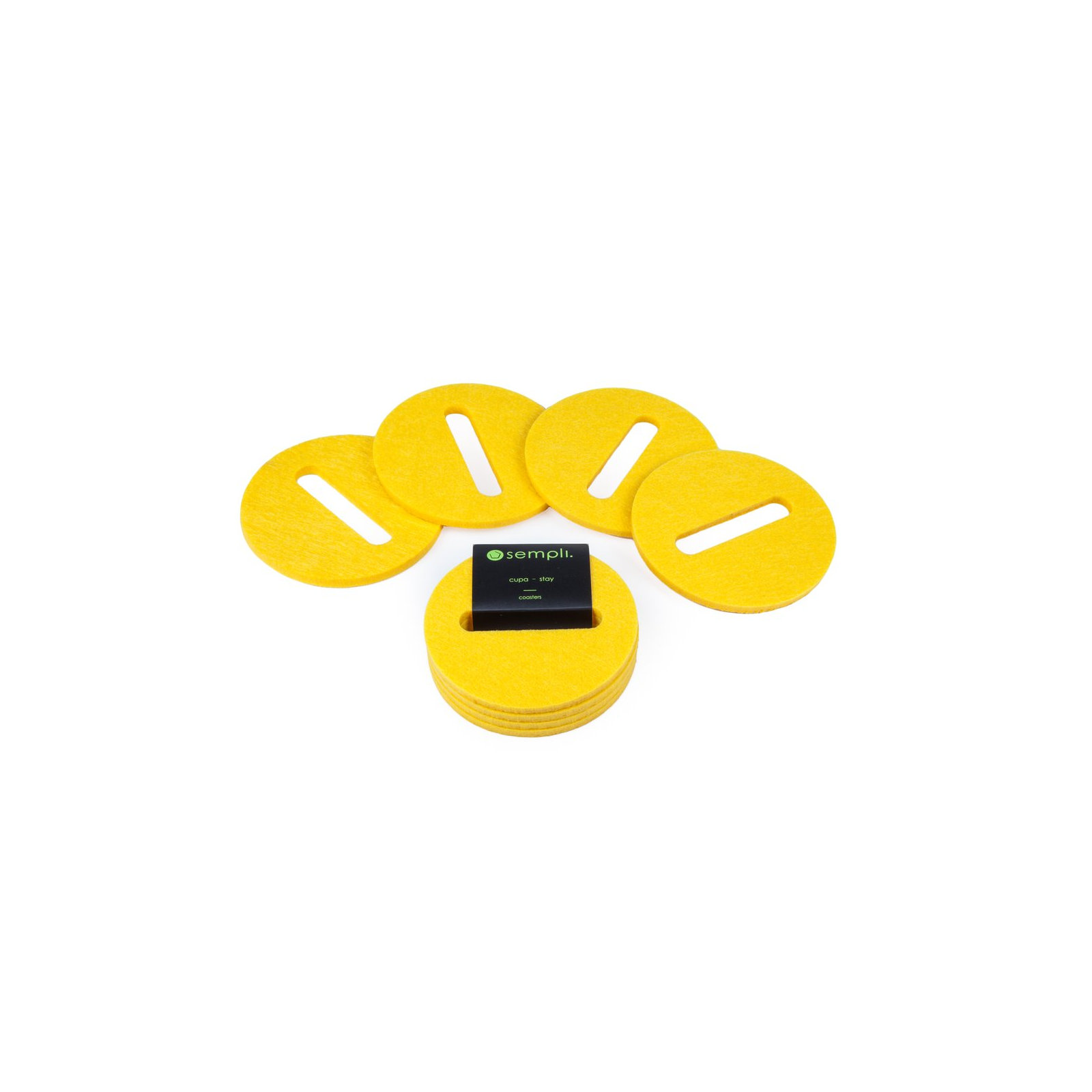 Cupa-Stay Coaster, Yellow