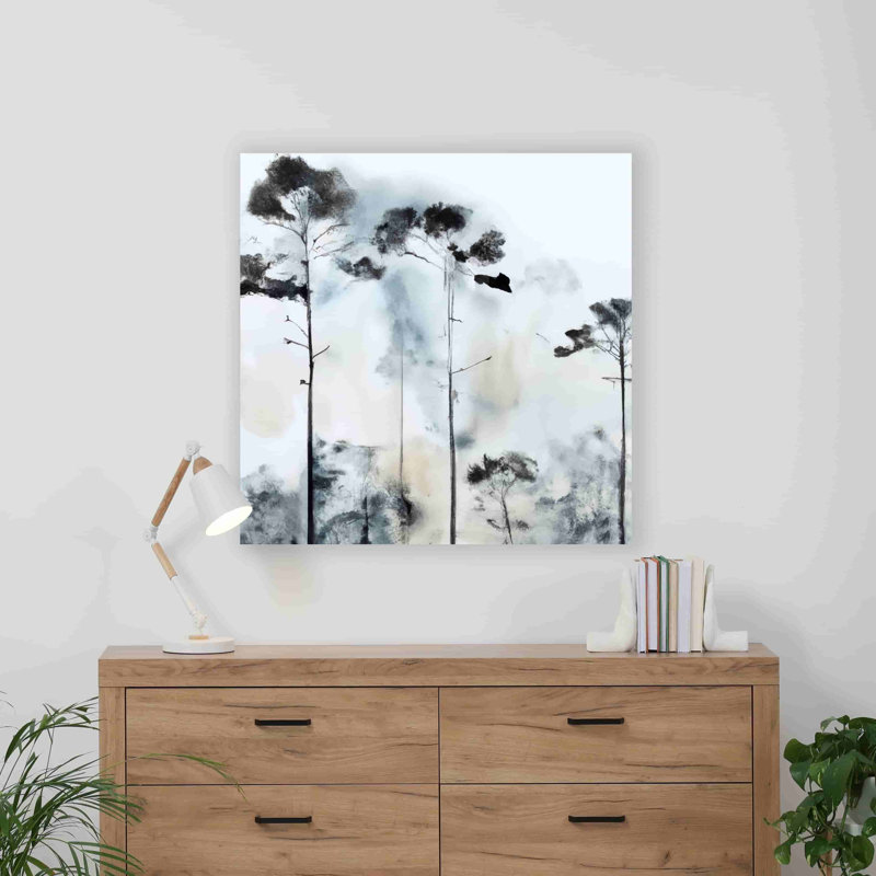 Échos de la forêt ougandaise sur toile, H 30 po x l 30 po x P 1,5 po