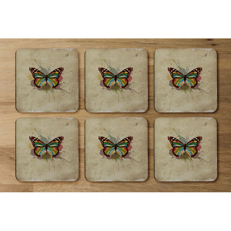 Square 6 Piece Coaster Set