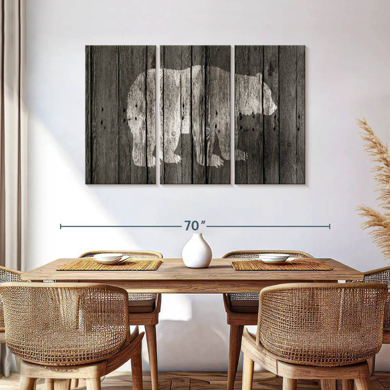 Brampt Bear Lodge, 36" H x 57" W