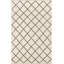 Tapis brun tissé à la main Jeanette-907850341