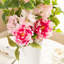 Ensemble de 2 hortensias roses, pivoines et cerises 28 po