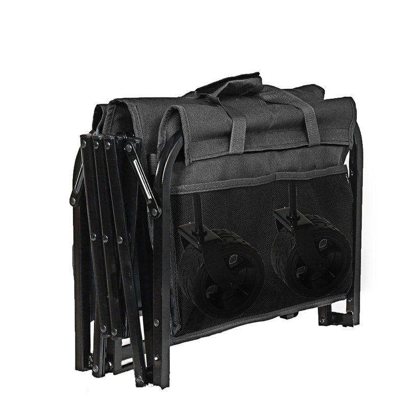 Chariot utilitaire extensible à deux couches, Black