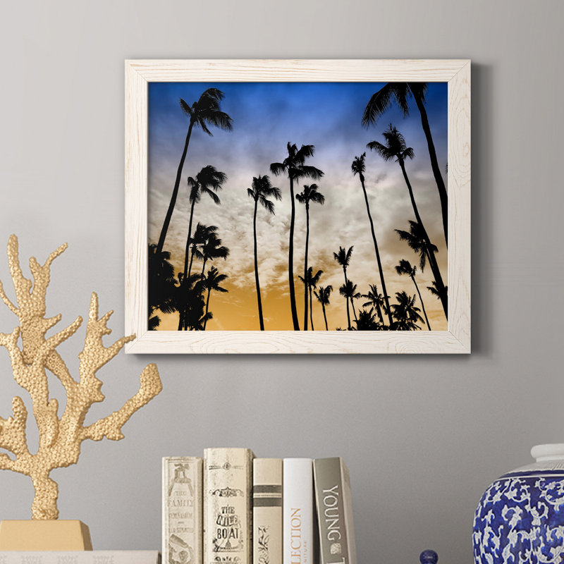 Evenings Edge - Reproduction de photo sur papier encadrée, H 24 po x l 18 po x P 1,5 po, Blanc