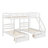 Wooden Triple Bunk Bed With 2 Storage Drawers, Ladder And Guardrails, No Box Spring Needed