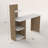 White and Pine 4-Shelf Writing Desk