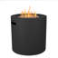 Table de foyer d'extérieur au propane en acier 24 po avec réservoir de rangement caché Aegean par Real Flame-95635479