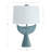 23"H Blue Coastal Whale Tail Table Lamp