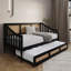 Lit de jour simple en bois avec couchette simple-69192151