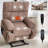 Heat Massage Dual Motor Infinite Position Up Large Electric Power Lift Recliners with Hidden Cup Holders, Medium-firm and Heavy Duty-390385440