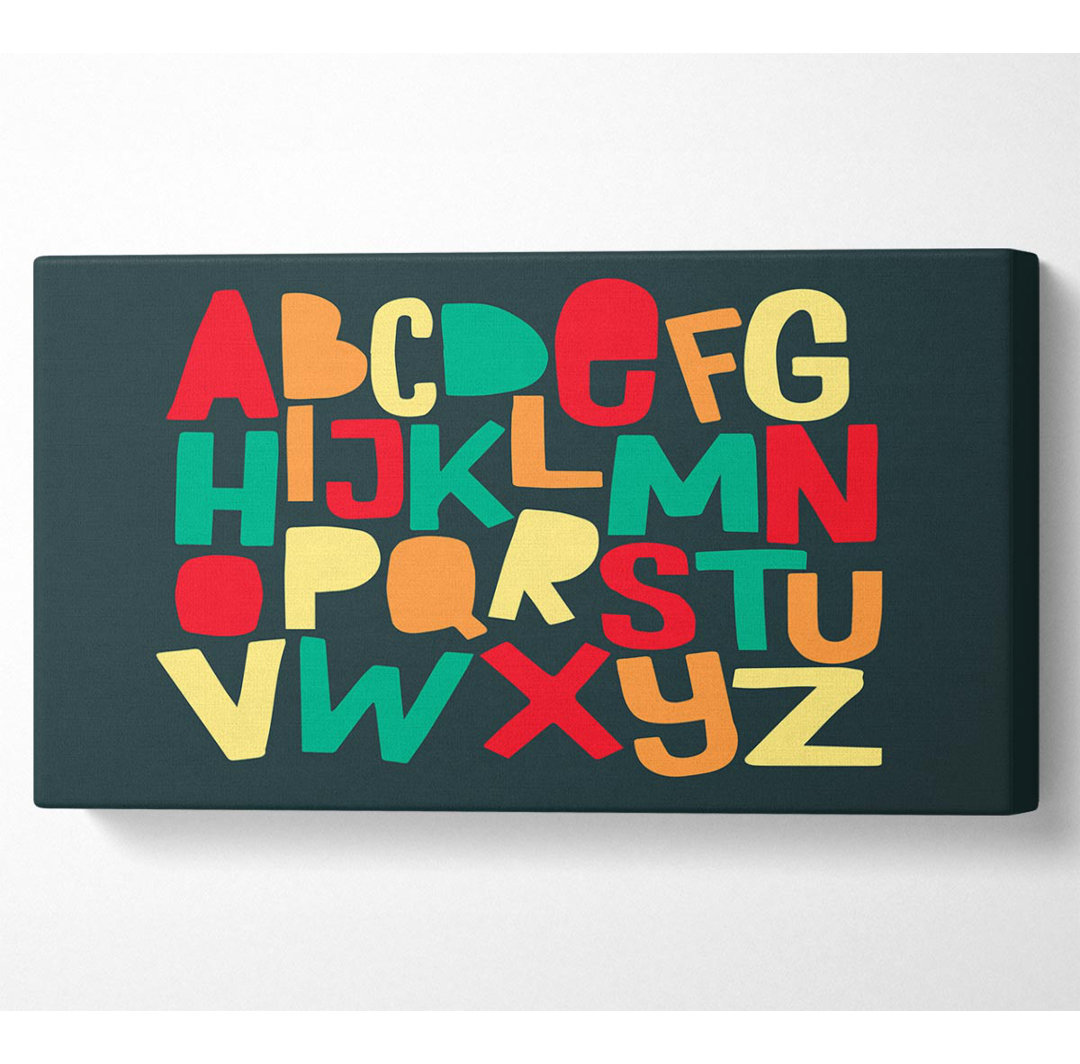 Das Alphabet Modern - Kunstdrucke auf Leinwand - Wrapped Canvas