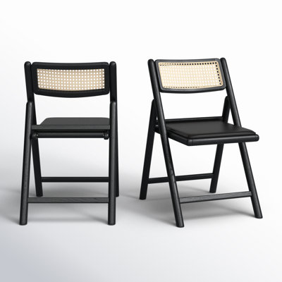 Letta Cane Folding Chairs