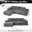 Canapé modulaire 2 pièces Rita-140327186-140327187