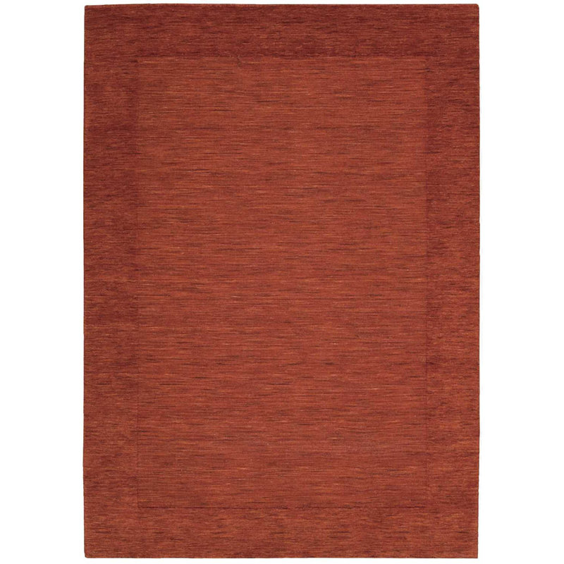 Ripple Wool Area Rug in Barn, Rectangle 5'6" x 7'5"