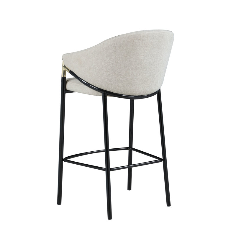 Farlow Upholstered Counter Stool Set of 2 - Metal Frame
