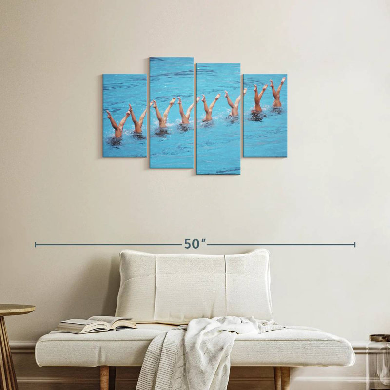 Synchronized Swimmers Routine, 22" H x 36" W
