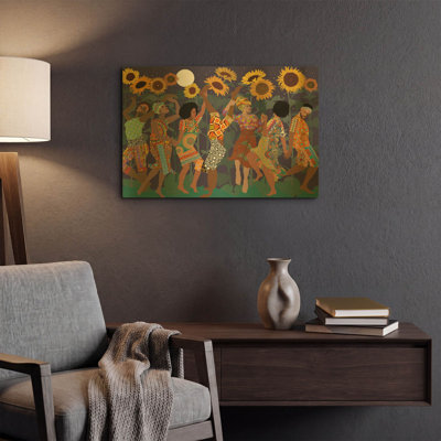 « Danser sous les étoiles », œuvre murale en métal doré par Art Licensing Studio, 61 x 41 cm