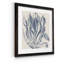 Reproduction d’art sur toile imprimée encadrée sur toile Indigo floral sur lin-446538240-446538251-446501558