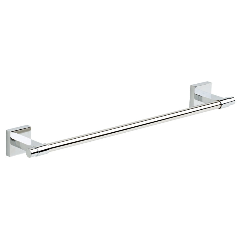 Maxted 18" Wall Mounted Towel Bar, Polished Chrome