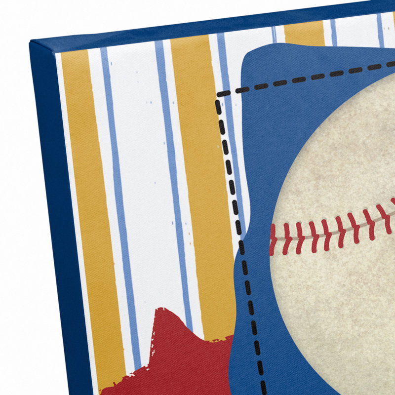Art sur toile play ball Wagaman, H 11 po x l 14 po x P 1,25 po
