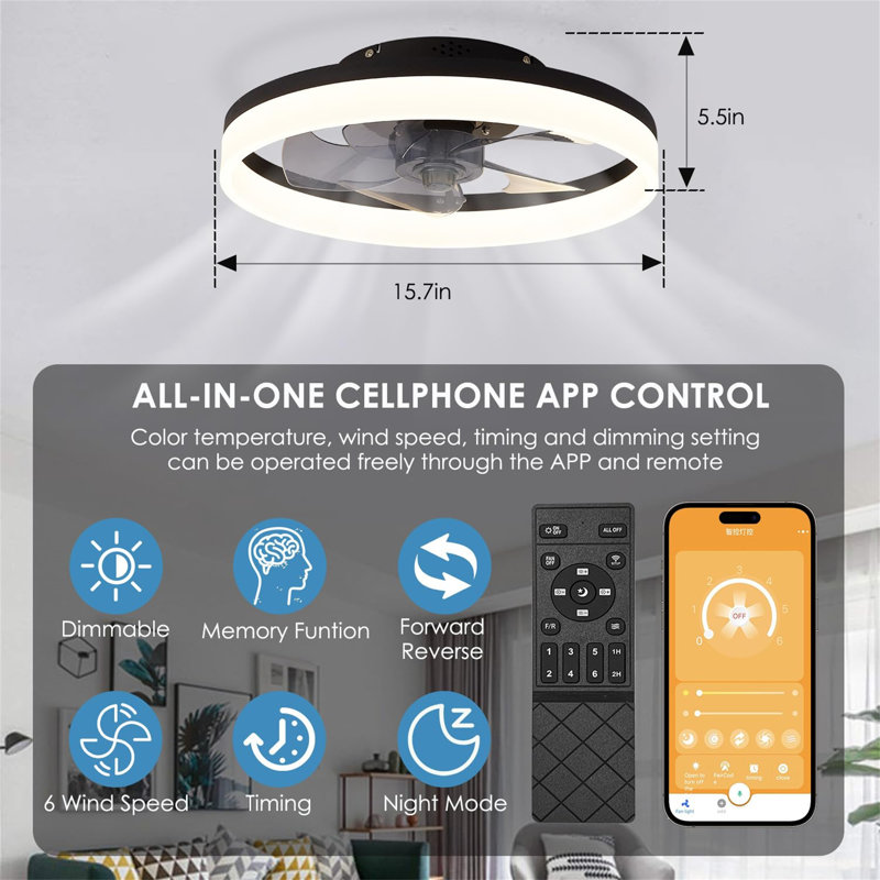Ceiling Fan with LED Lights