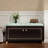 Light Luxury Style Beech Wood Leather Storage Shoe Bench for Bedroom & Entryway