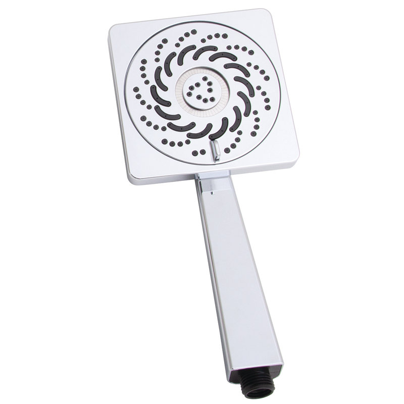 Kubos Exhilaration Multi Function Handheld Shower Head, Polished Chrome