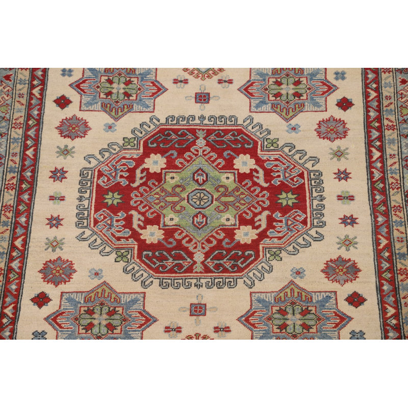 Tapis oriental géométrique Kazak 5 x 6