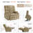26.4" Seat Width Dual Motor Power Recliner Lift Chair with Massage and Heat, Infinite Position, Fabric-1168656002