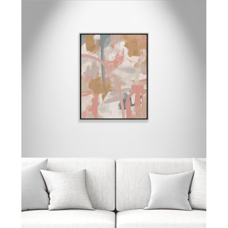 «Giani Carmelo Norah Spring Colors», reproduction encadrée sur toile par Leah Straatsma, Encadrement argenté