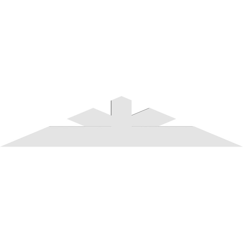 Support à pignon Saratoga, H 10 po x l 48 po (pas: 5/12), P 4 po x F 4 po, PVC