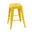 Ensemble de 4 tabourets de bar en métal sans dossier, hauteur comptoir 61 cm (24 po), pour îlot de cuisine, style industriel avec pieds amovibles, résistants à l'eau et à la rouille.-313783251