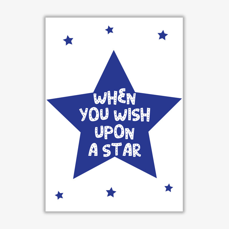 Wish Upon A Star - Print, No Frame, 60 cm H x 42 cm W x 1 cm D