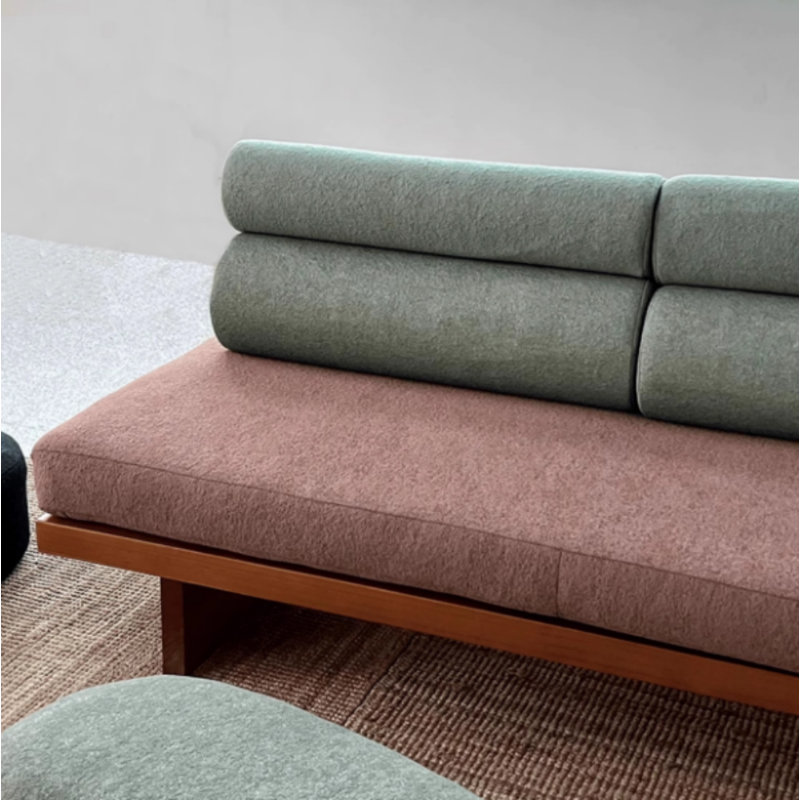 Modern Creative Sofa, Green/Reddish Brown