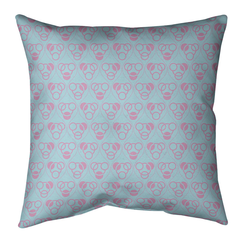 Coussin Classic, Duvet synthétique, H 16 po x l 16 po, Double sarcelle / rose