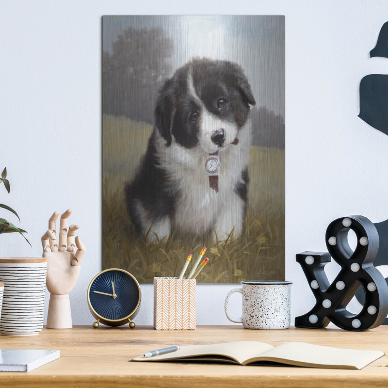 «Border Collie Puppy» par John Silver, H 16 po x l 12 po