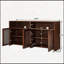 Buffet en rotin avec rangement, idéal pour le salon et le vestibule, console multimédia polyvalente et crédence de bar à vin-786671002