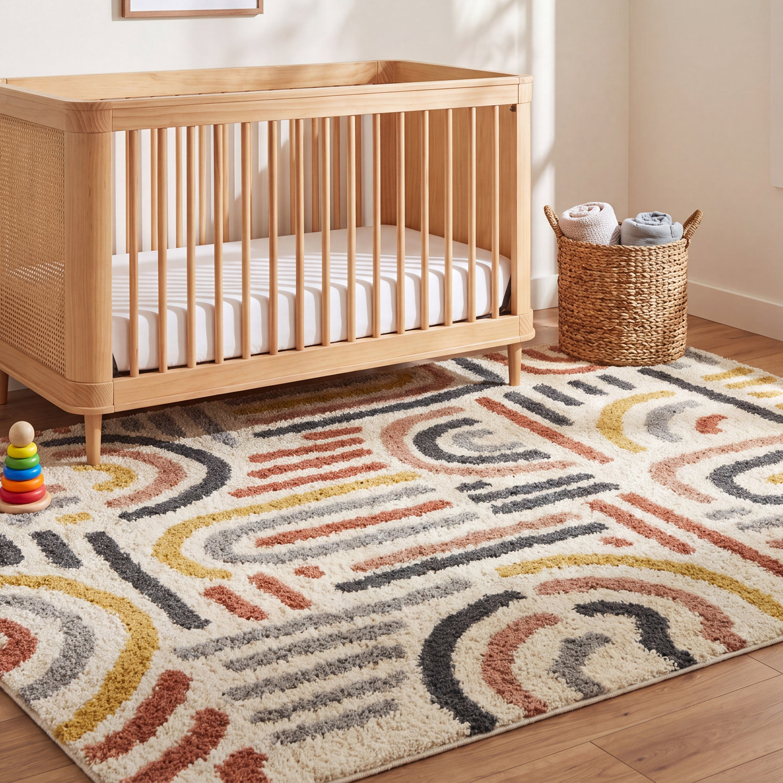 Alejandra Shag Area Rug, Rectangle 7'10" x 10'