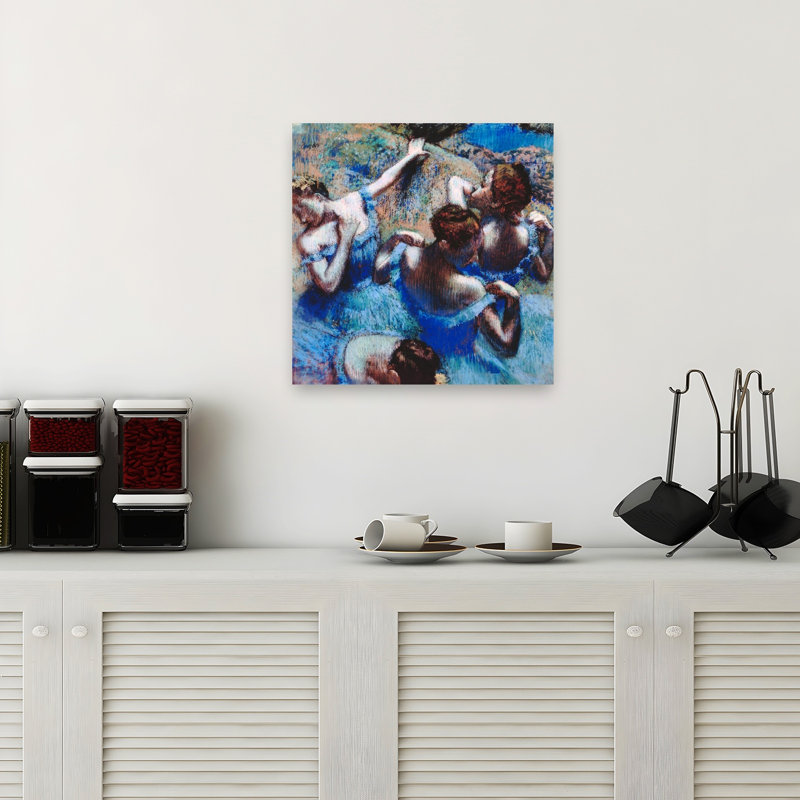Blue Dancers 1899, impression d'art classique classique et coloré, H 18 po x l 18 po