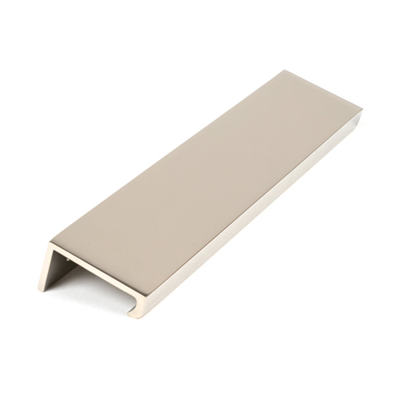 Polished Brass 50Mm Plain Edge Pull, Polished Nickel, 17 cm