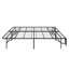 Structure de lit pliable en métal noir-114228929