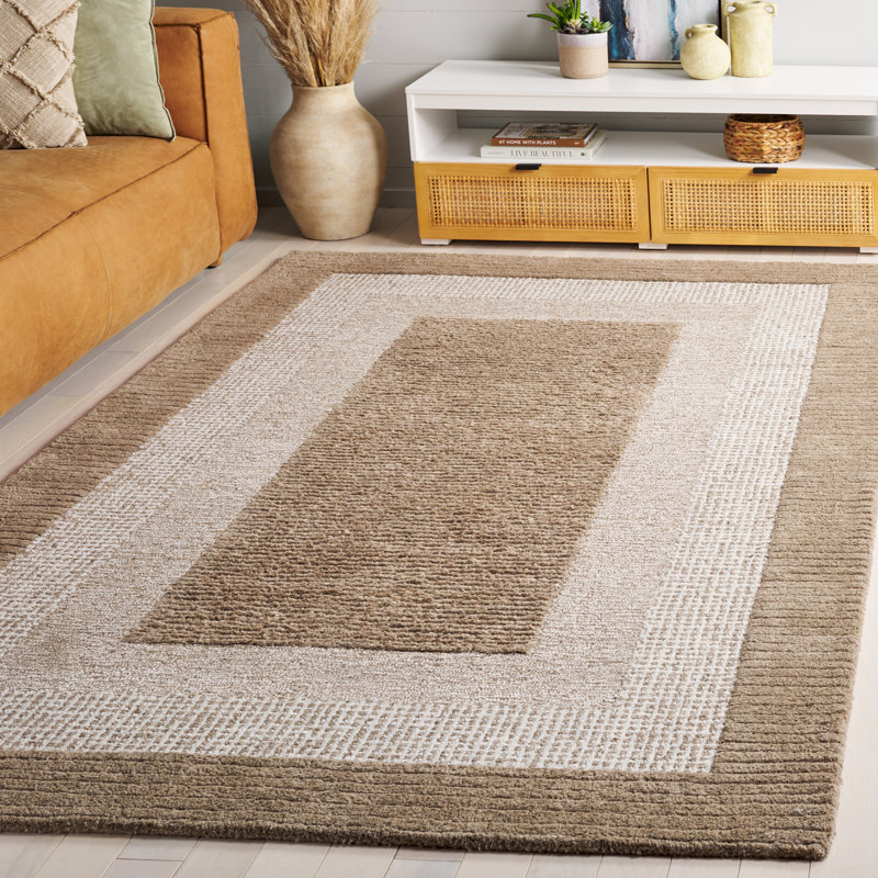 Jorddy 806 Area Rug In Brown / Ivory, Rectangle 5' x 8'